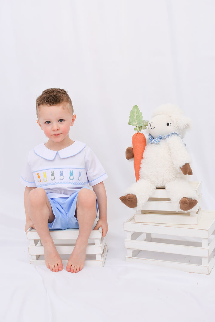 Caleb Colorful Boy Bunny Short Set