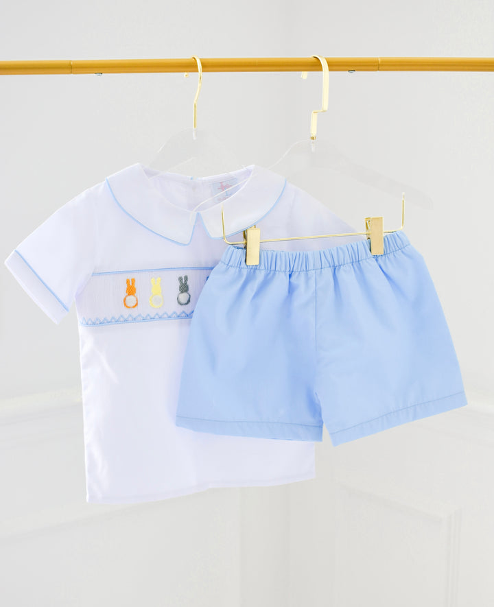 Caleb Colorful Boy Bunny Short Set