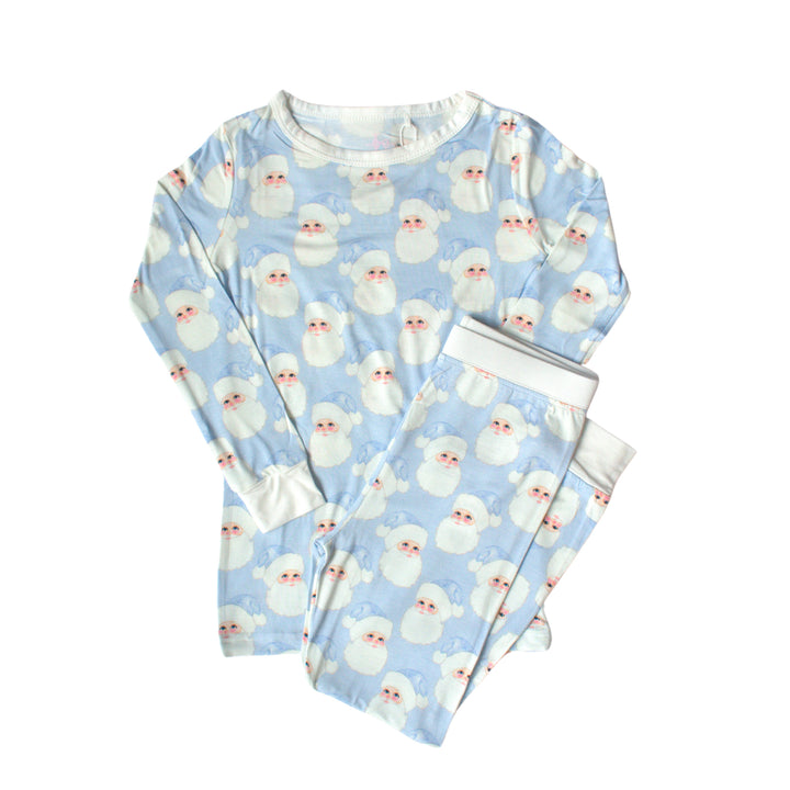 Blue Jolly St. Nick Bamboo Two Piece Set