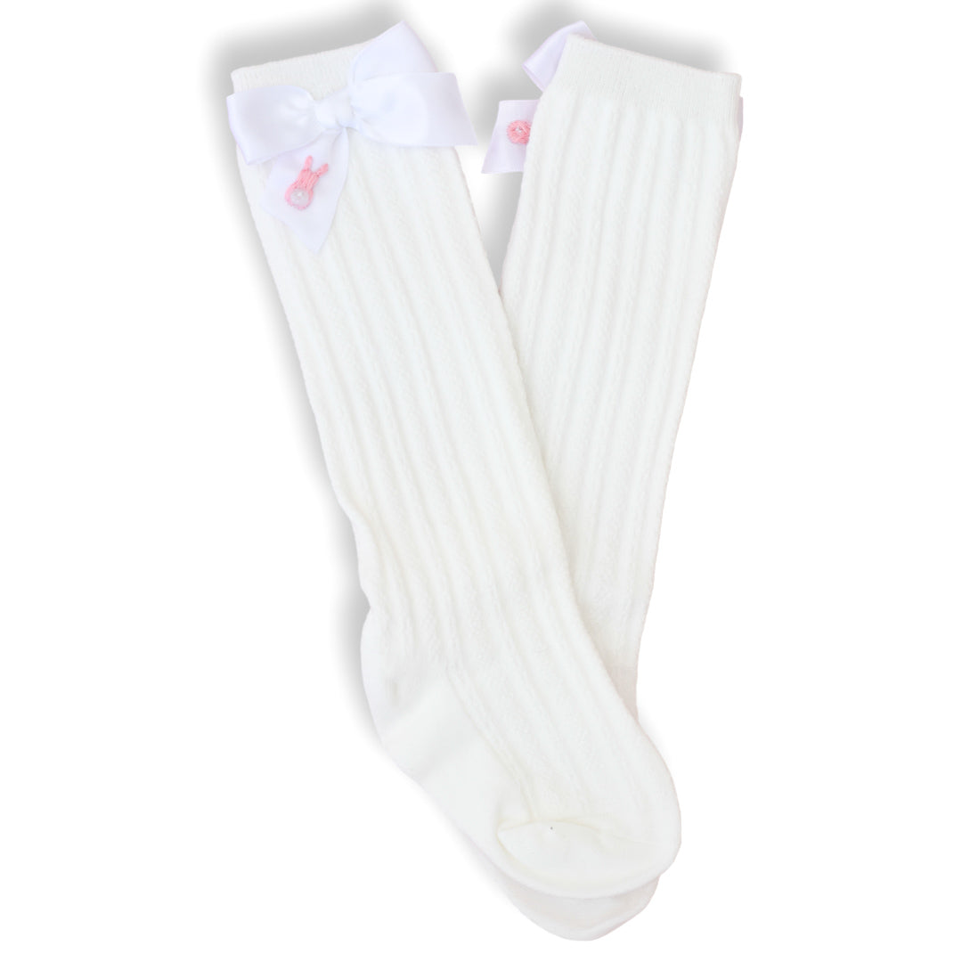Pink Easter Bunny Socks