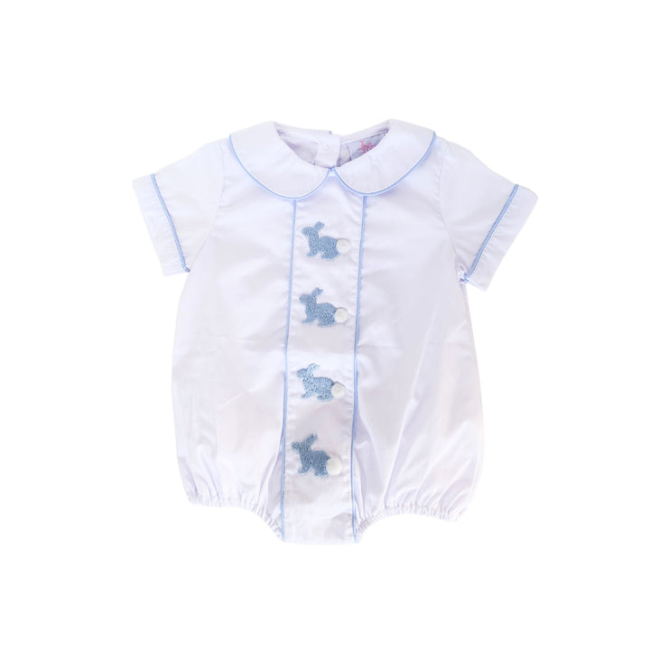 Myles Boy Bunny Smocked Bubble