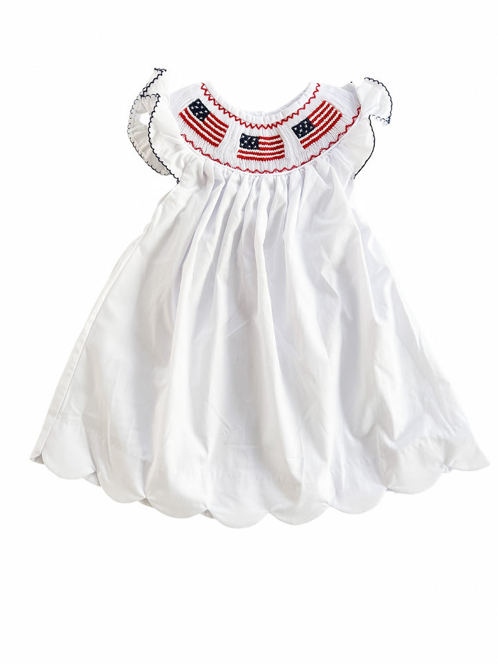 American Flag Scalloped Dress