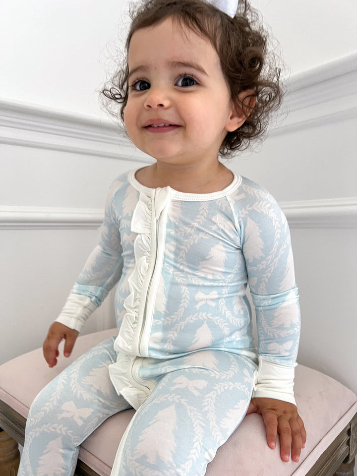 Anastasia Ruffle Bamboo Footie