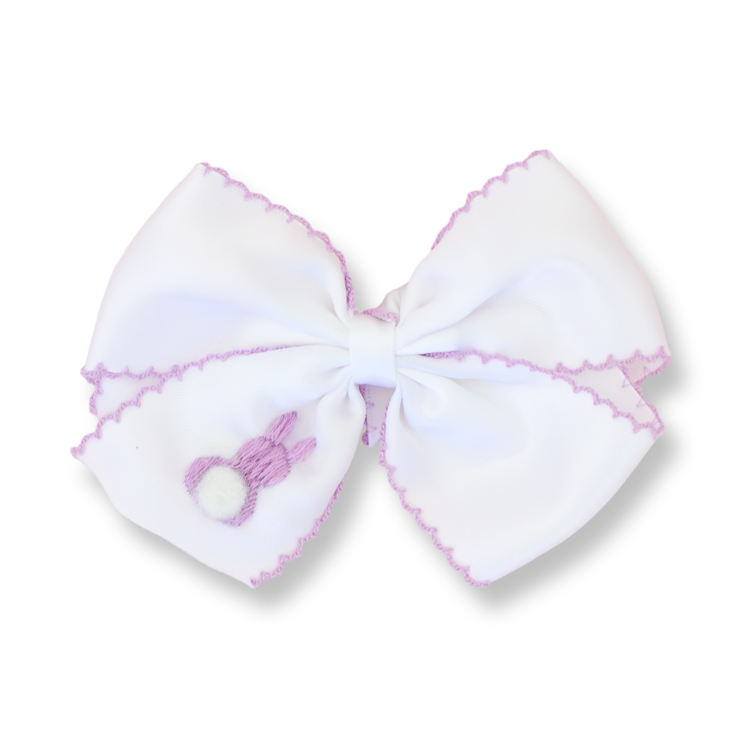 Purple Easter Bunny Bow