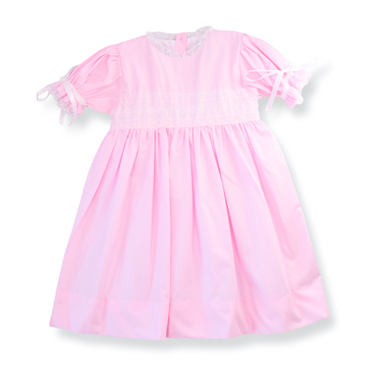 Gabrielle Heirloom Smocked Dress in Pink