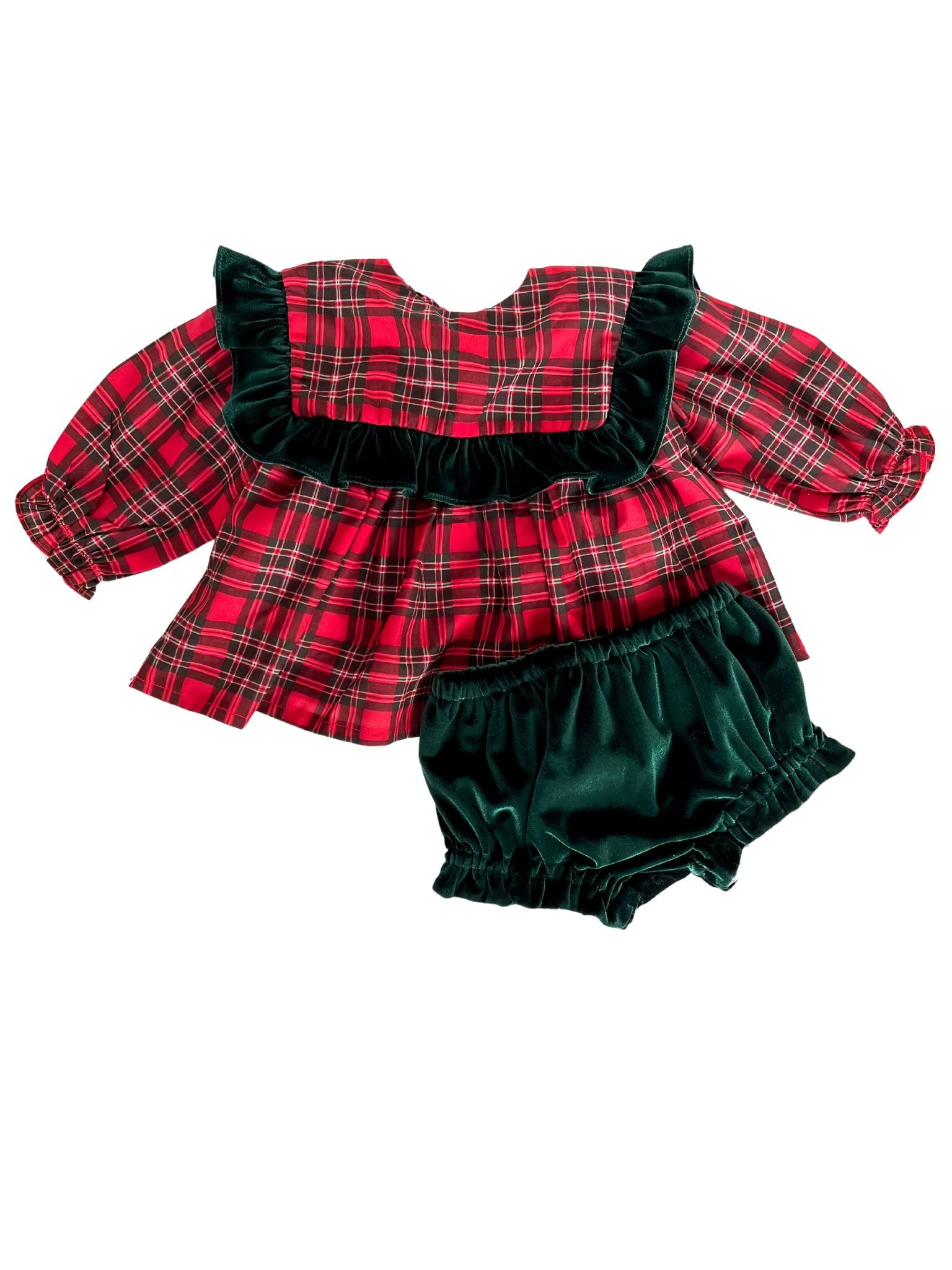 Magnolia Baby Lizzie & Landon's Smocked Collared Diaper Set, Pink
