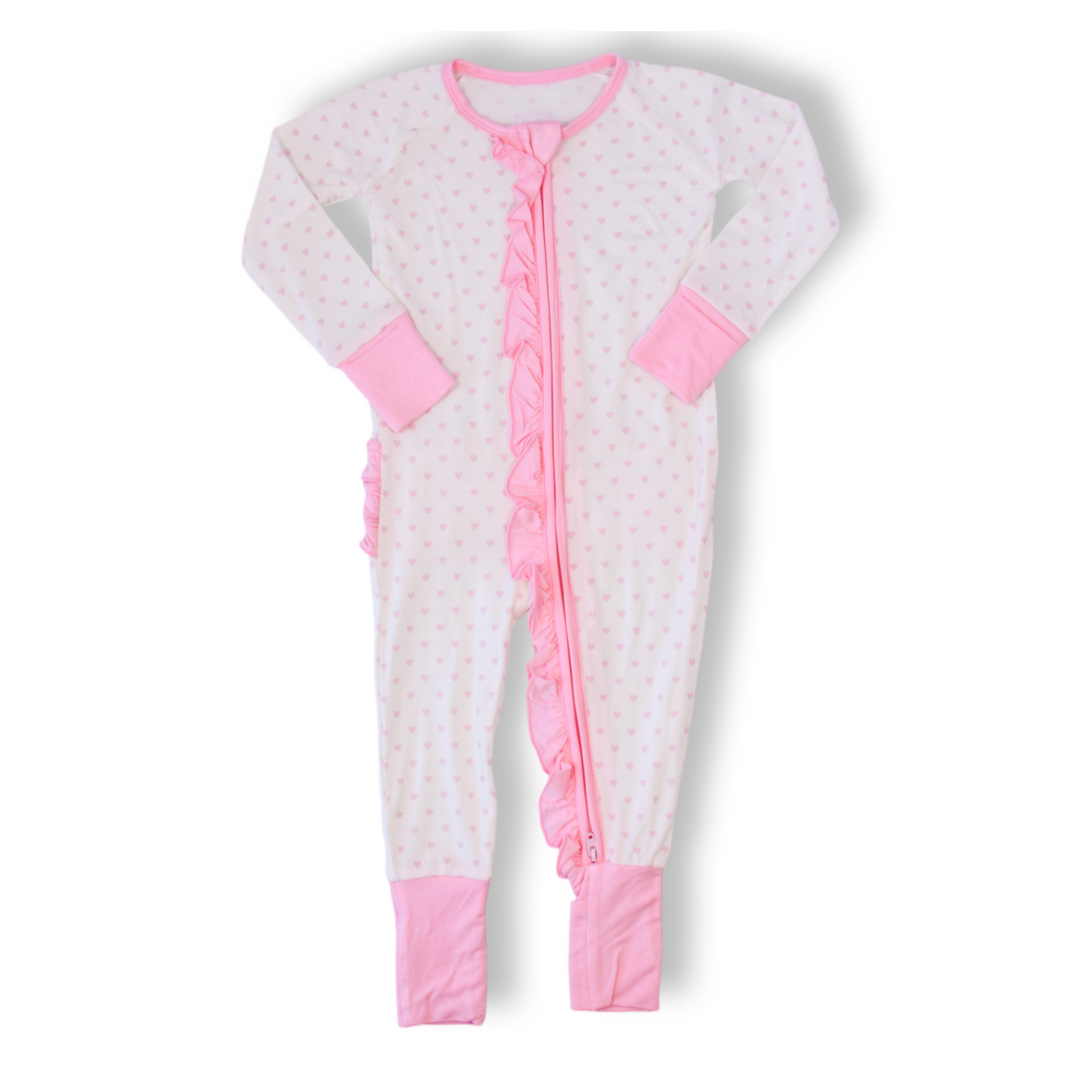 Heart to Heart Ruffle Romper