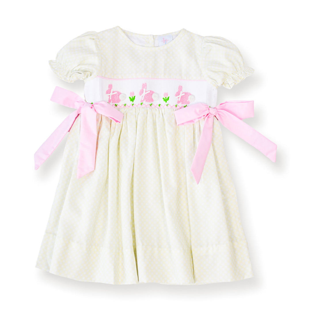 Goldie Easter Bunny Smocked Dress