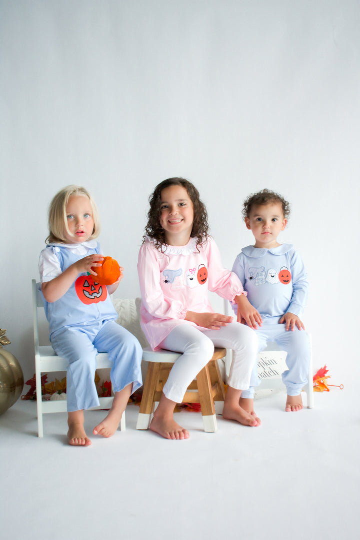 Boo Cute Pink Halloween Two-Piece Legging Set