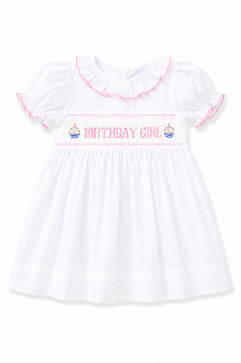 birthday girl smock dress Birthday Girl Smocked Bow Dress