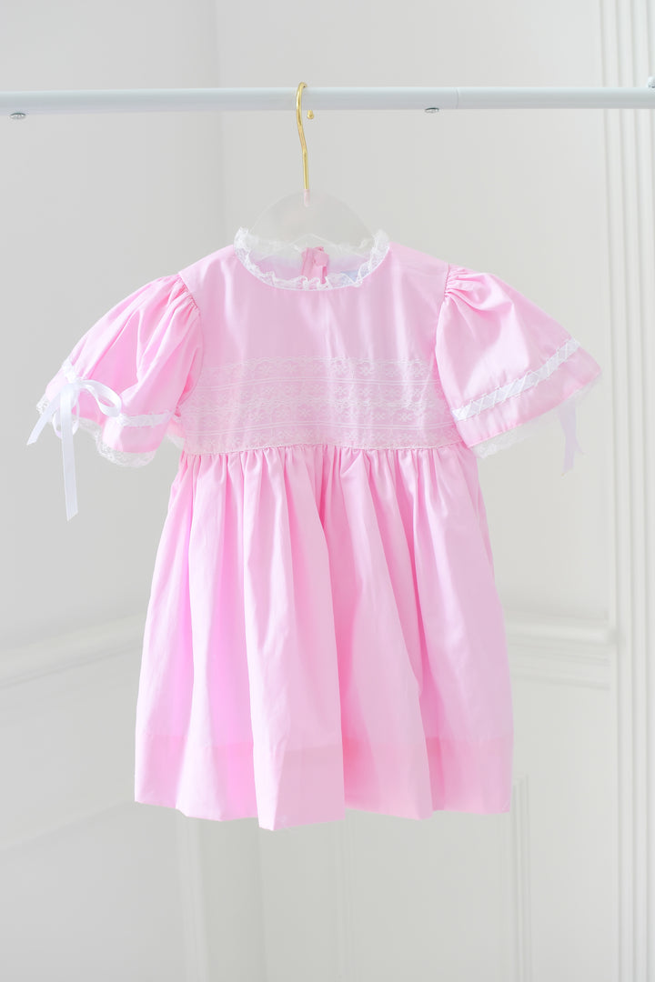 Gabrielle Heirloom Smocked Dress in Pink