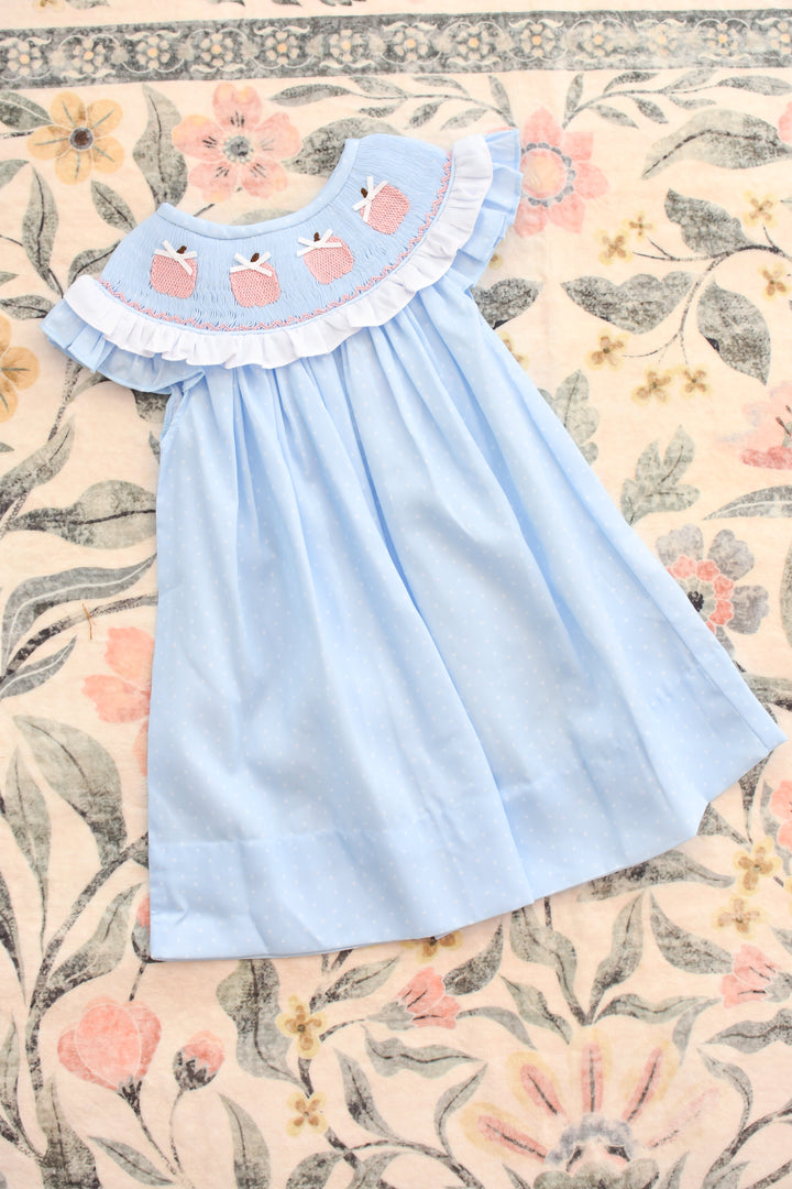 Penelope Pink Pumpkin Smocked Dress