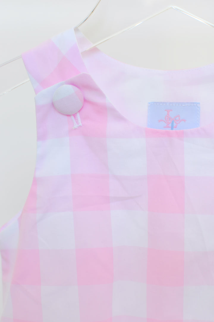 Pink Gingham Summer Bubble