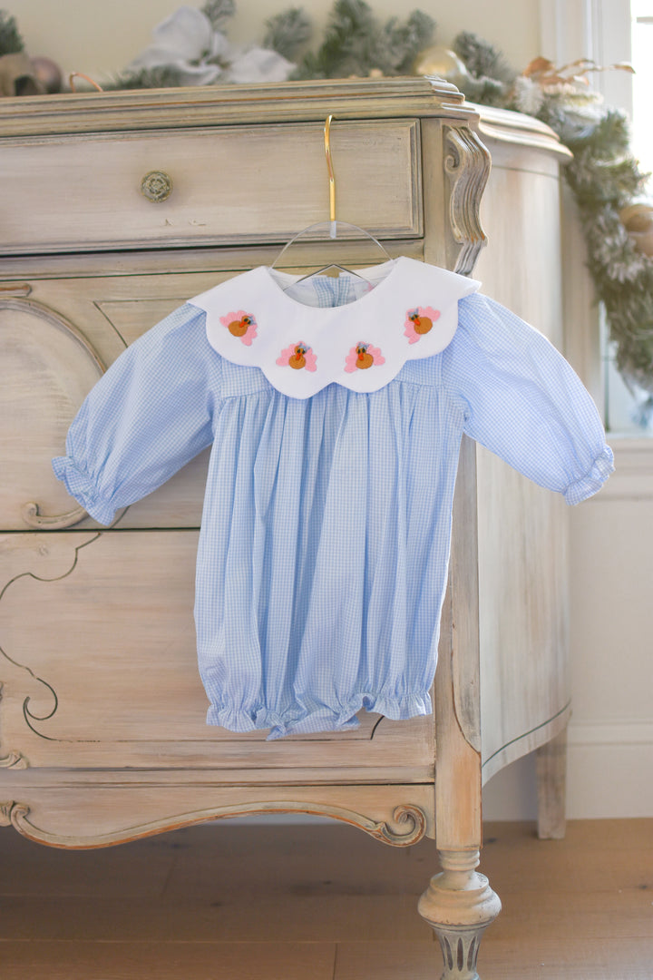 Blue Gingham Turkey Bubble
