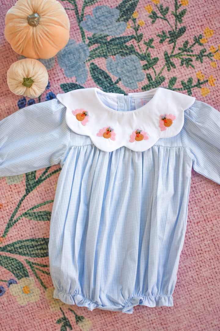Blue Gingham Turkey Bubble