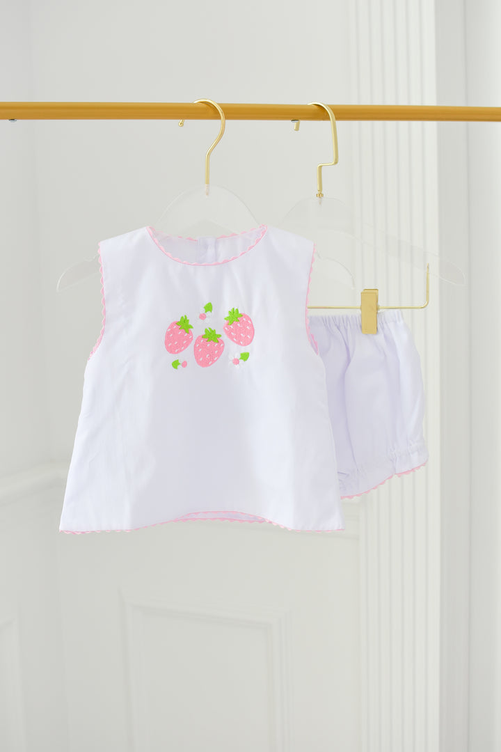 Triple Berry Smocked Diaper Set