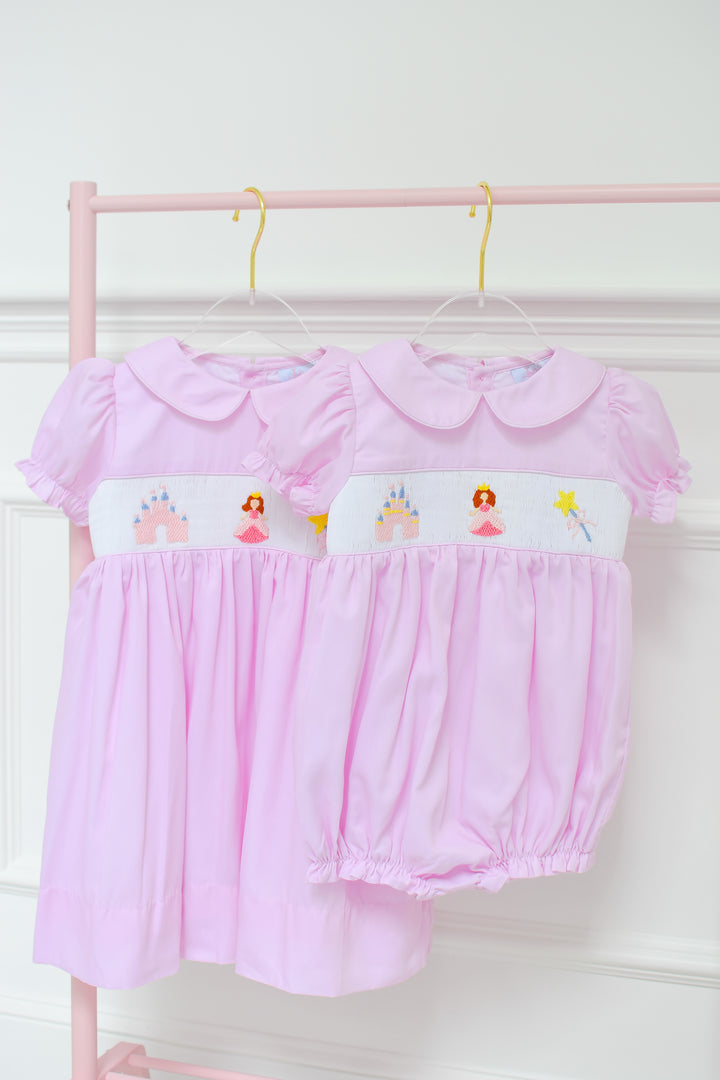 Girls Princess Smocked Bubble