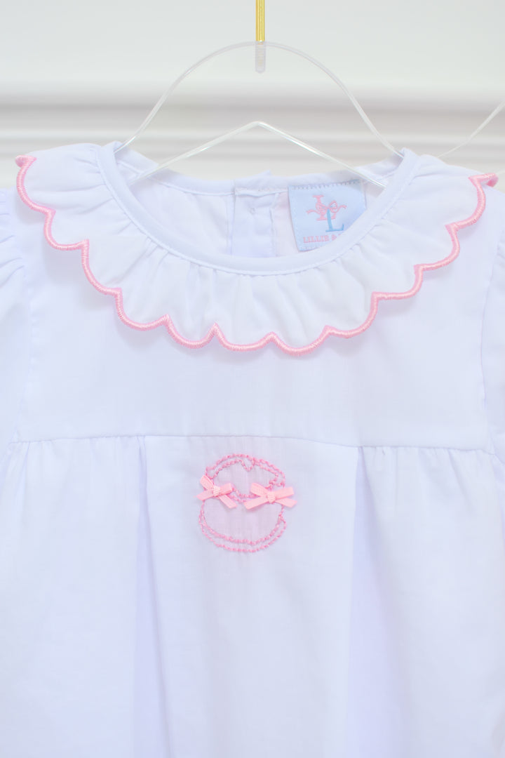 Girls Birthday Bow Cake Diaper Set