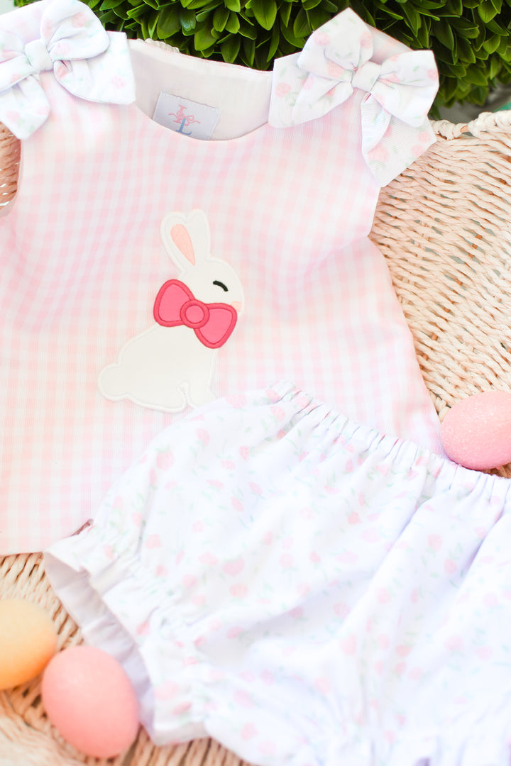 Gracelynn Easter Bunny Diaper Set