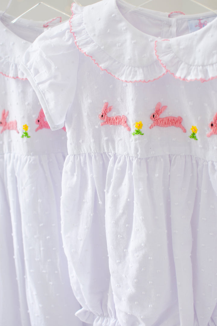 Brynn Bunny Swiss Dot Smocked Dress