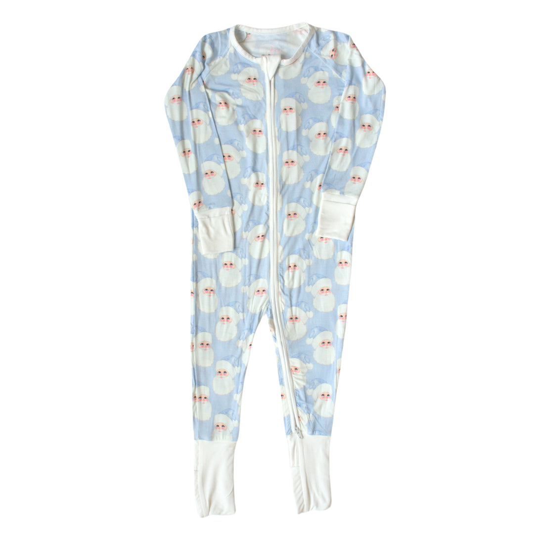 Blue Jolly St. Nick Bamboo Romper