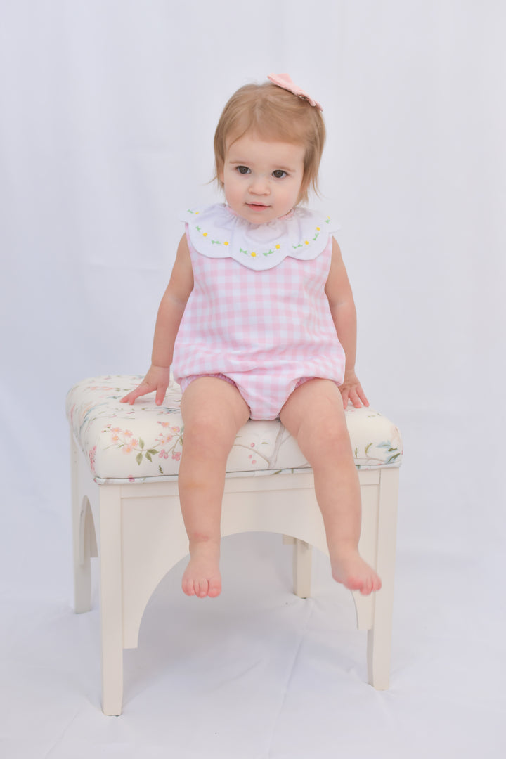 Darla Daisy Pink Gingham Bubble