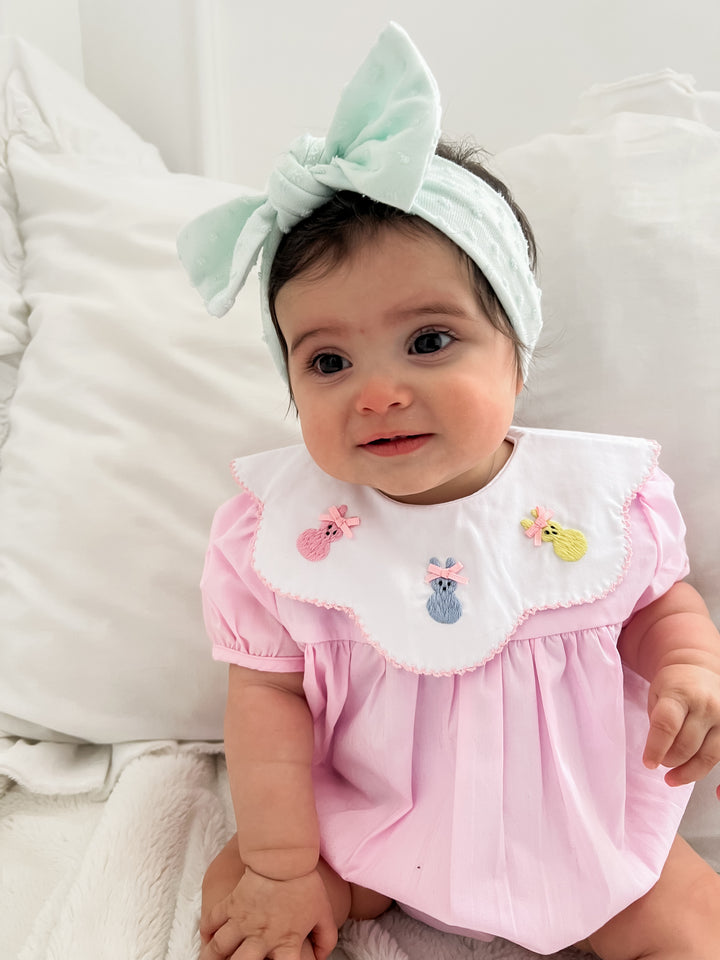 Harper Bunny Smocked Bubble