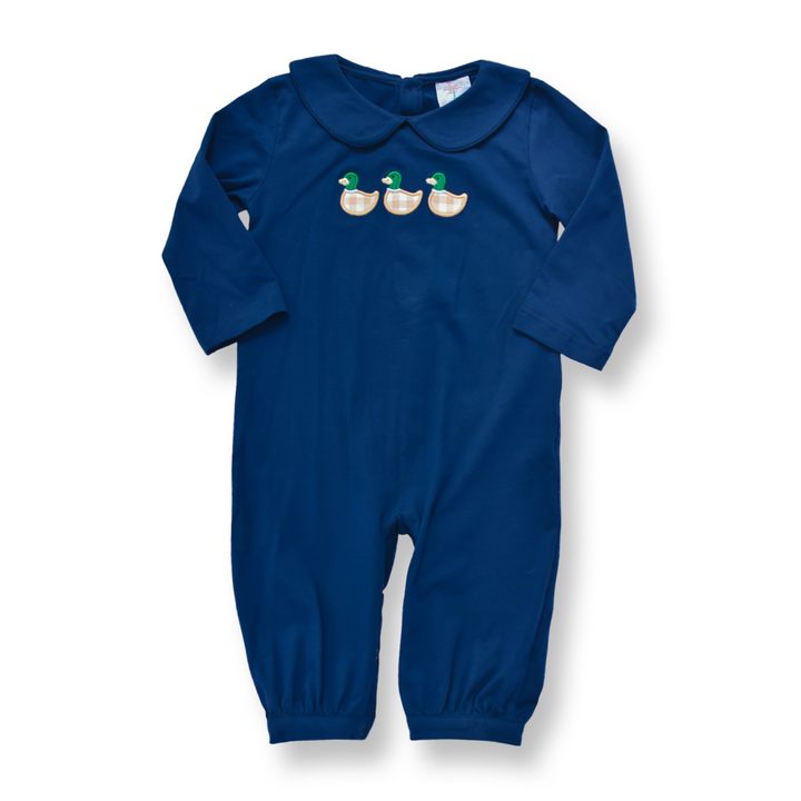 Boys Navy Mallard Duck Romper