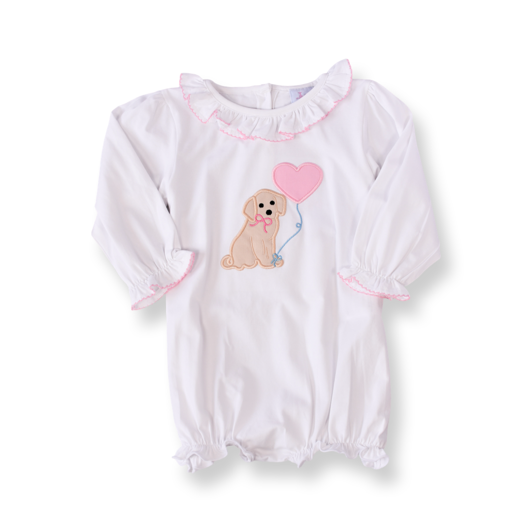 Puppy Love Applique Bubble