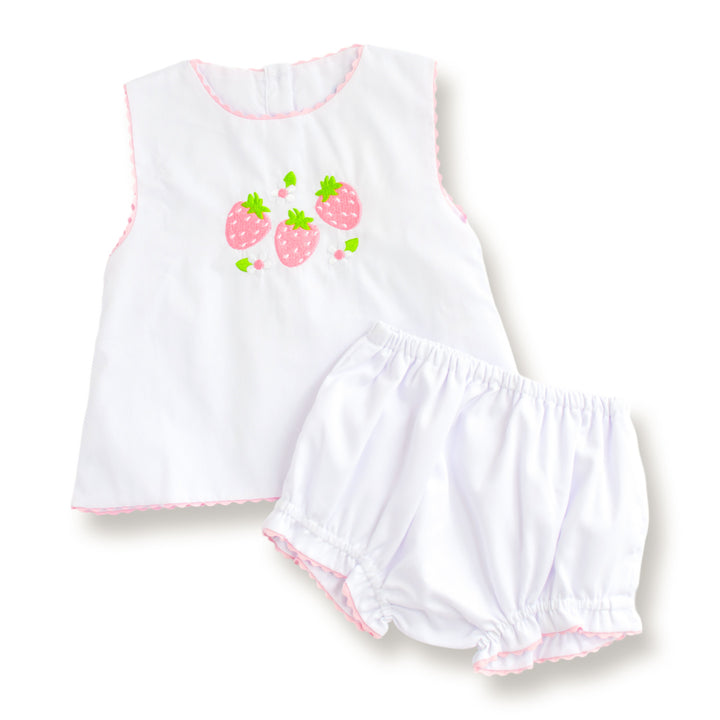 Triple Berry Smocked Diaper Set