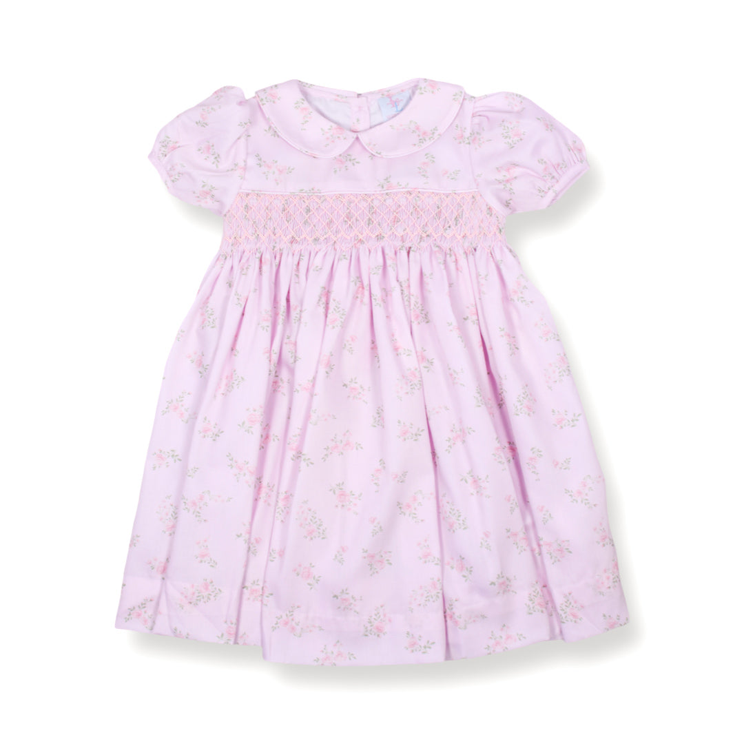 Petal Pink Floral Smocked Dress – Lillie & Lilah