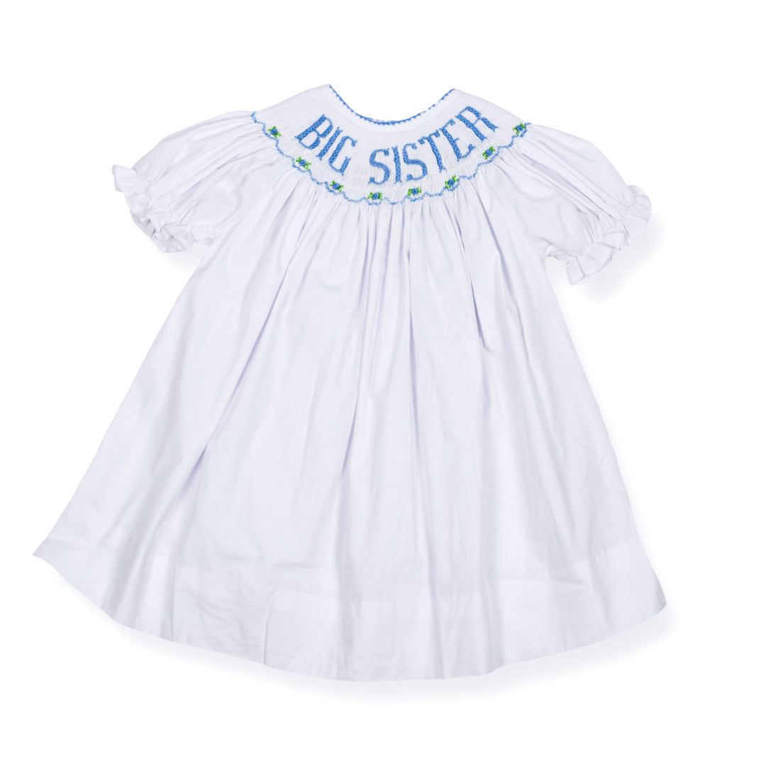 Big Sister Blue Smocked Dress Big Sister Blue Smocked Dress