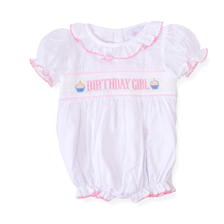 Birthday Girl Smocked Bubble