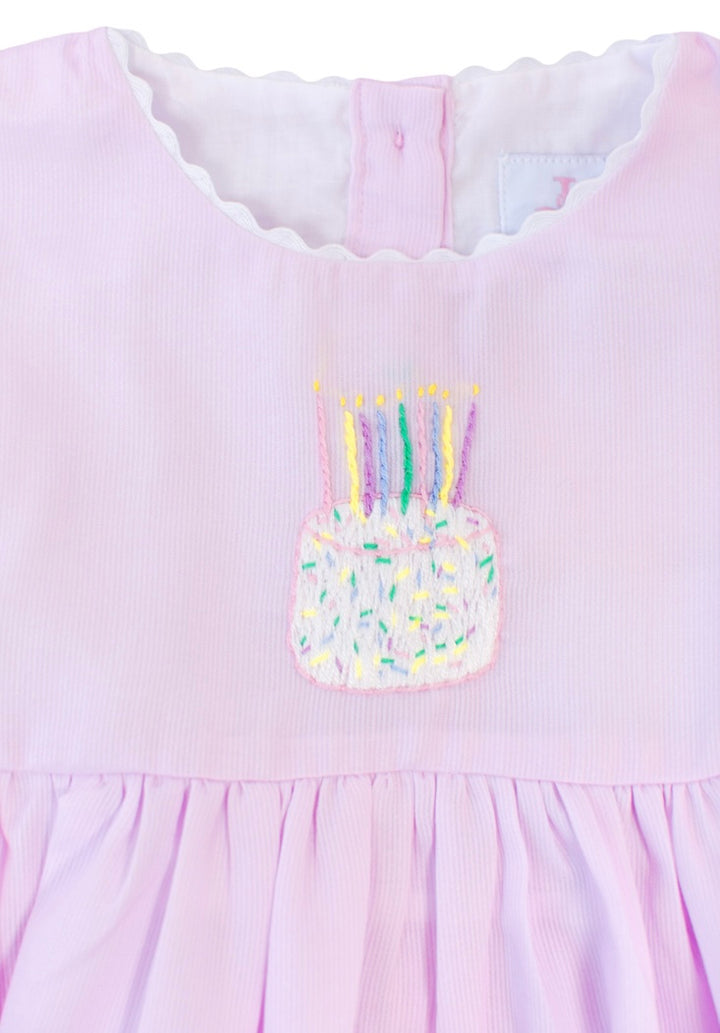 Sprinkled Birthday Cake Smocked Bubble