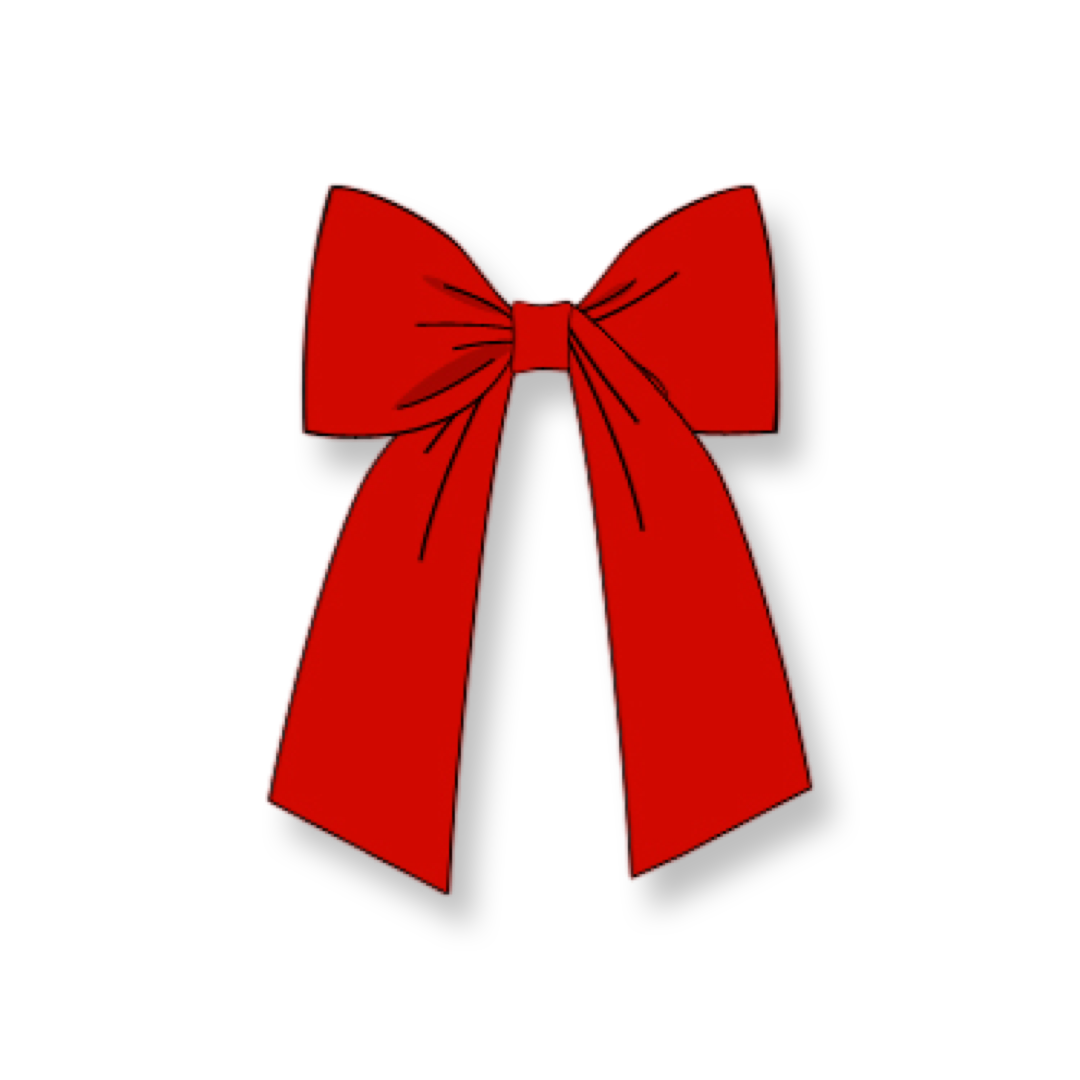 PRE-ORDER Girls Classic Red Hair Bow