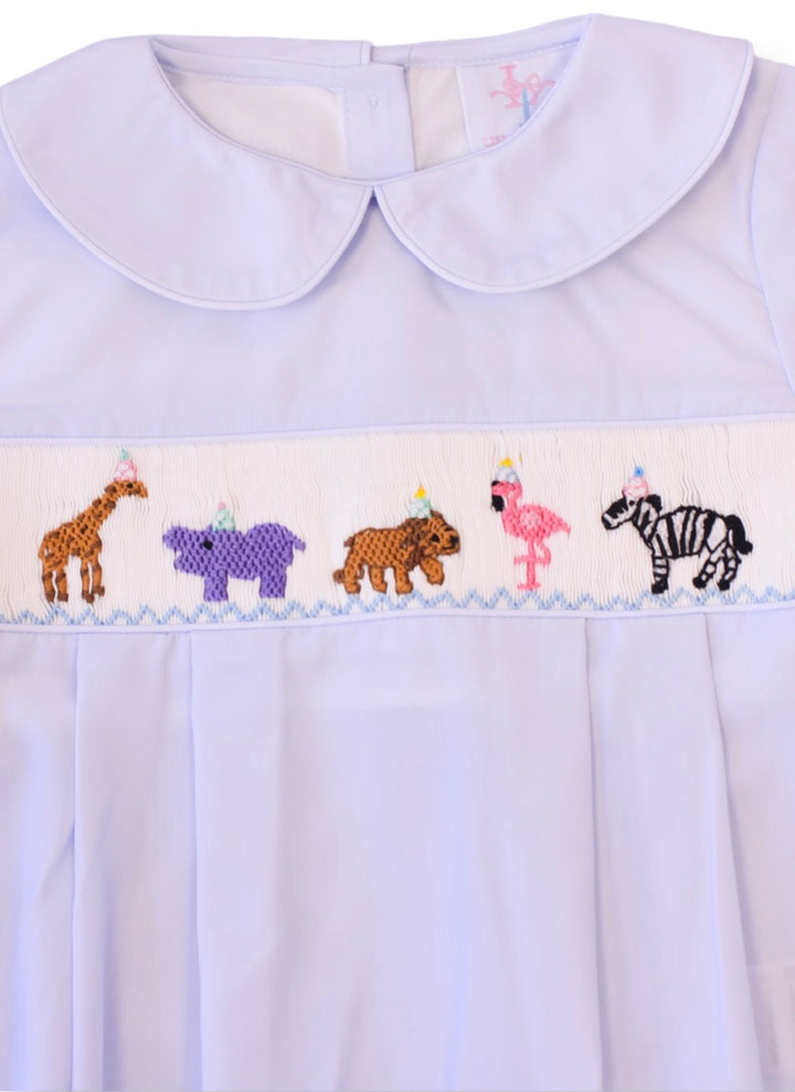 Smocked Safari Party Boy Bubble