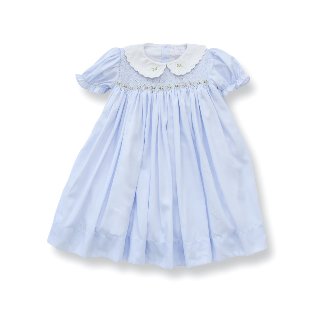 Savannah Heirloom Smocked Dress in Blue Savannah Heirloom Smocked Dress in Blue