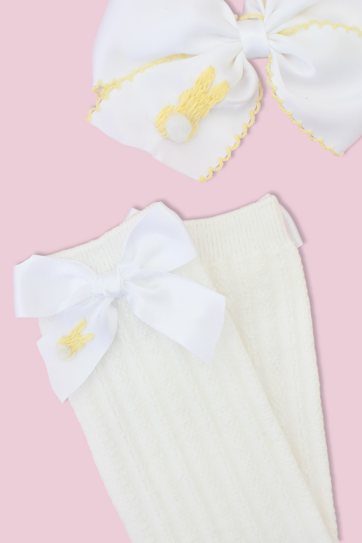 Yellow Bunny Socks