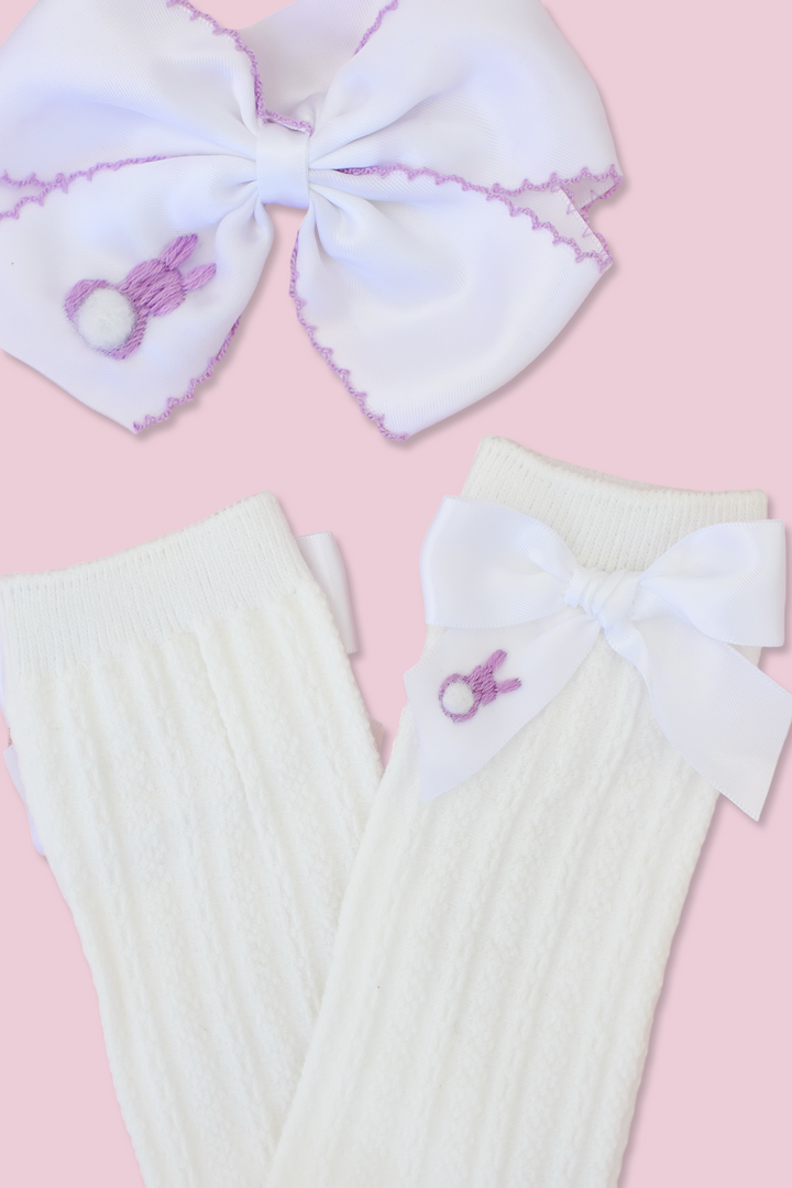 Purple Bunny Socks