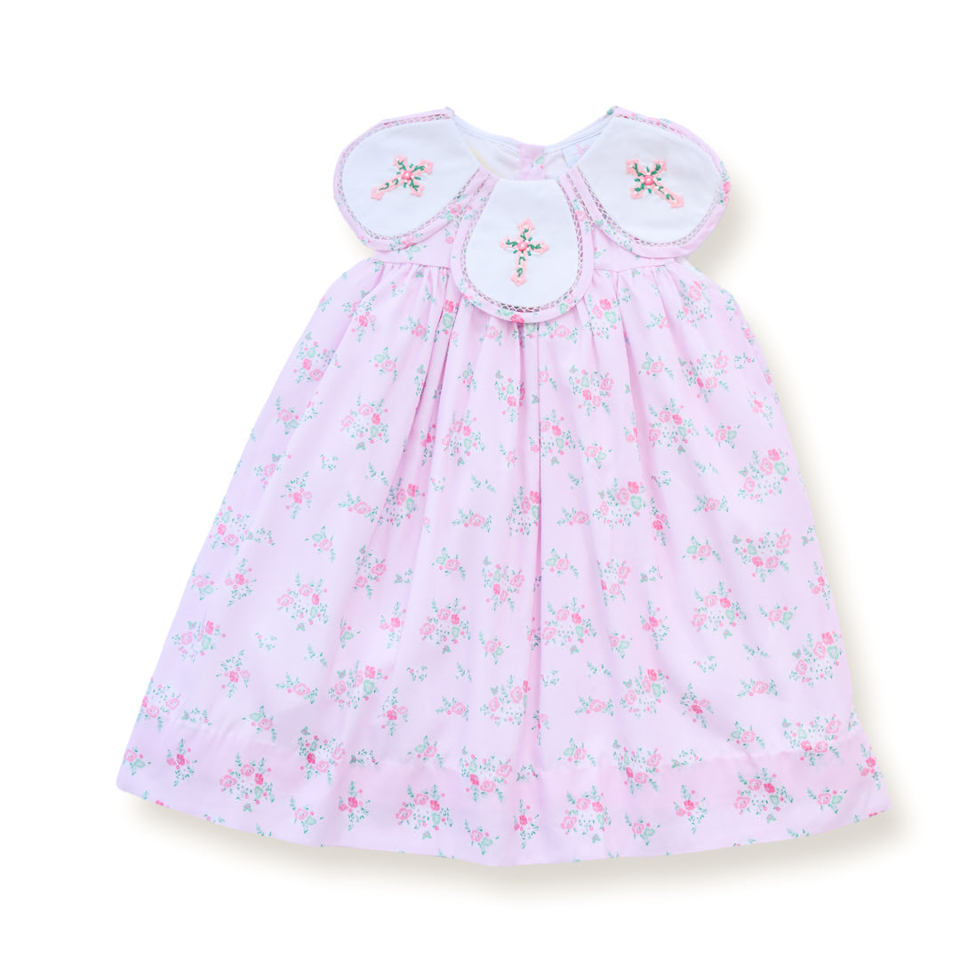 Floral Cross Smocked Dress Floral Cross Smocked Dress