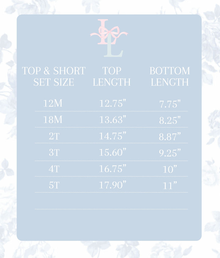 Blue Gingham Apple Boys Short Set
