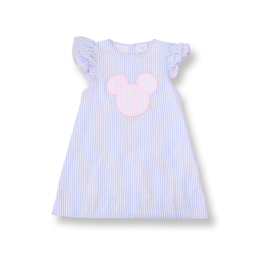 Mouse Ears Seersucker Dress Lillie & Lilah Mouse Ears Seersucker Dress Lillie & Lilah