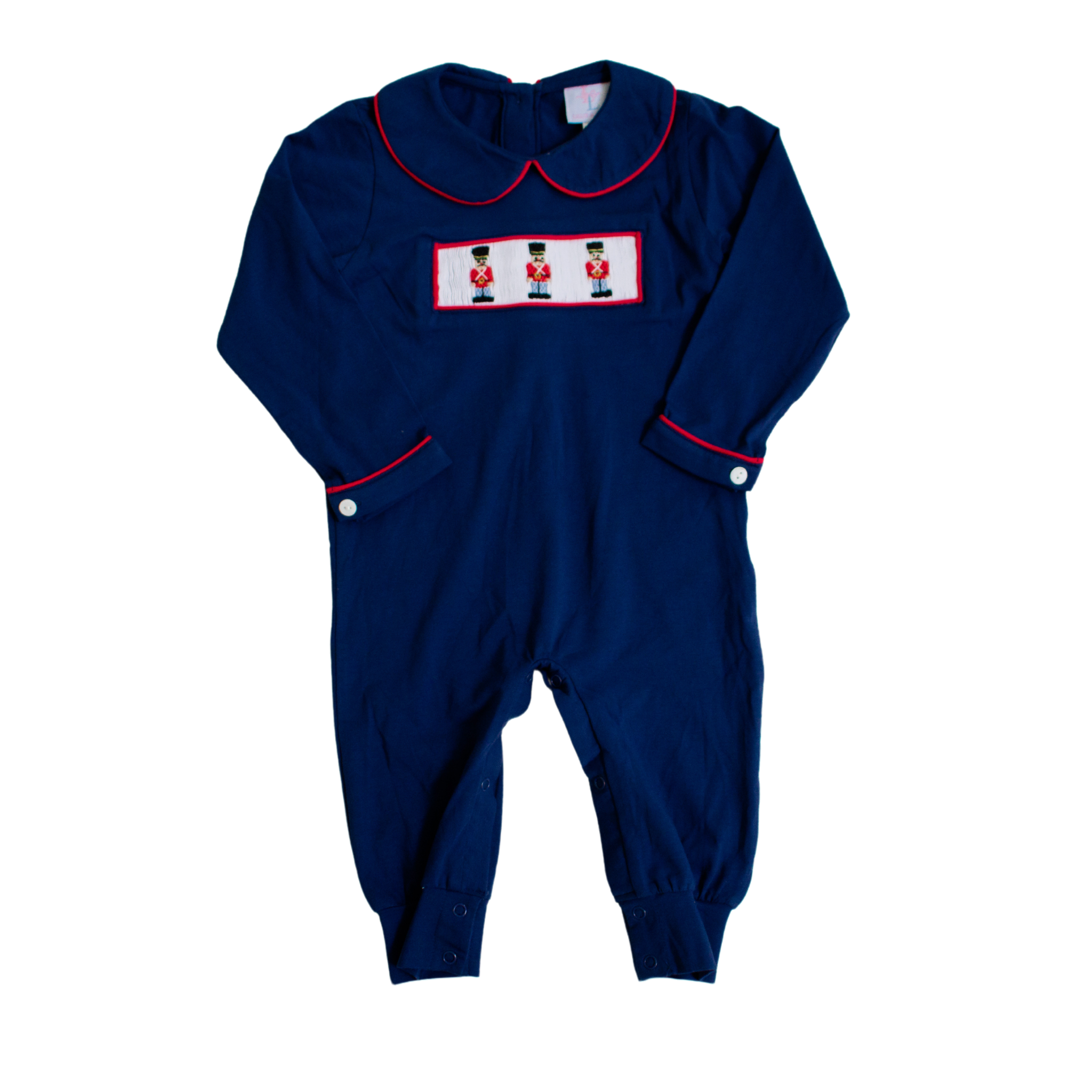 Clara Nutcracker Handsmocked Boy Romper