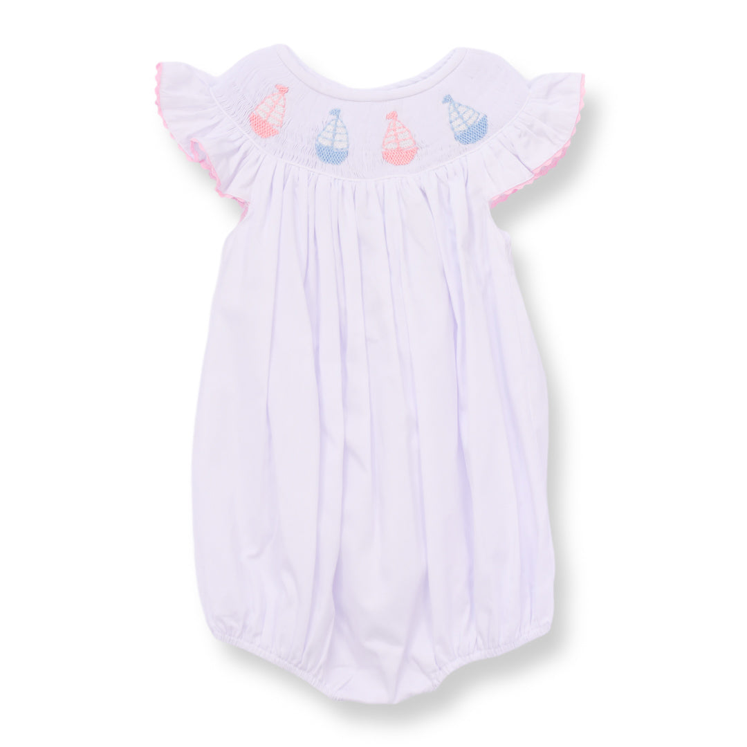 Girls Smocked Sailboat Bubble