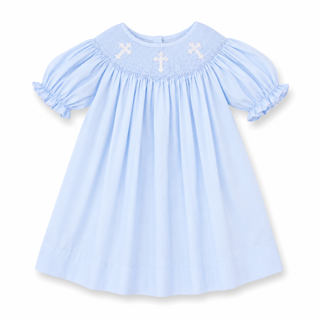 blue smocked dress girl Cross in Polo Ralph Lauren Girls' SU23 Neutrals The perfect dress for Size 1:L