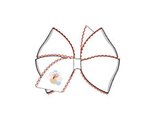 Turkey Hair Bow in White