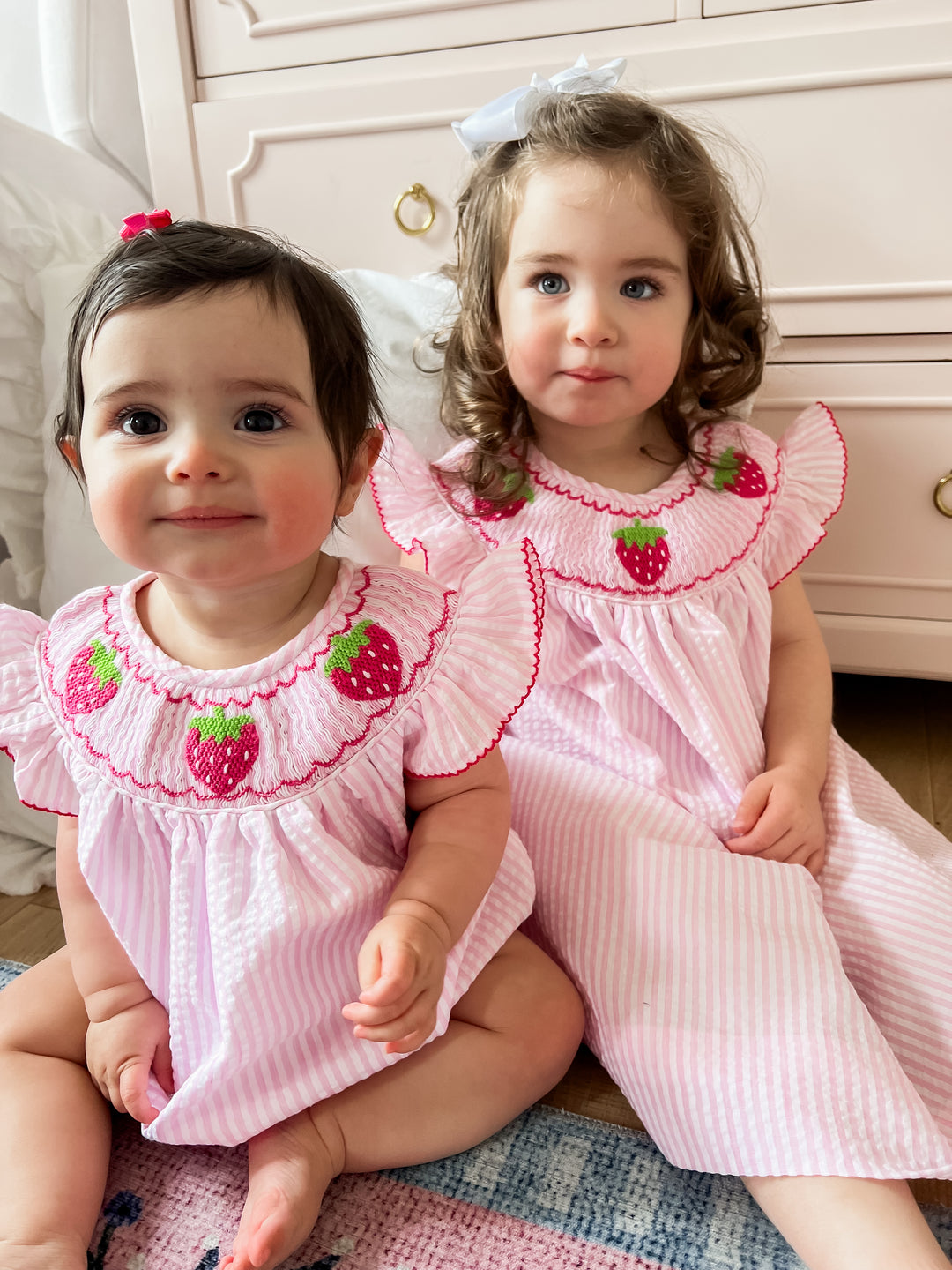 Sadie Strawberry Dress Lillie & Lilah Sadie Strawberry Dress Lillie & Lilah