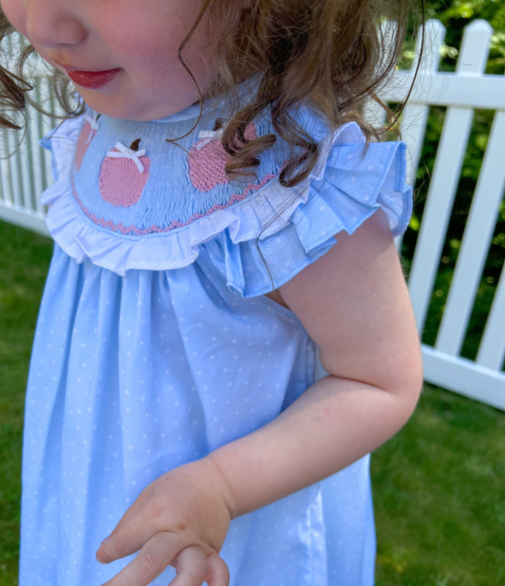 Penelope Pink Pumpkin Smocked Dress