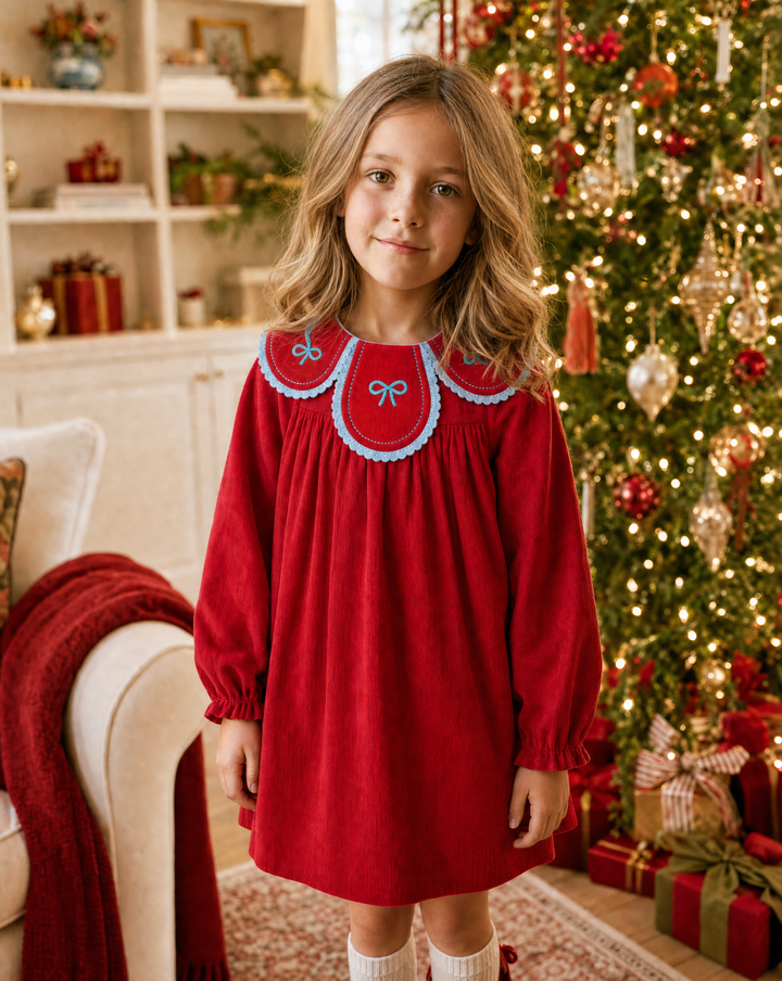 Christmas Bow Dress — model photo