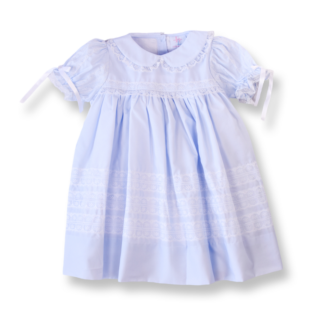 blue heirloom dress Blue Heirloom Lace Dress Size 3T